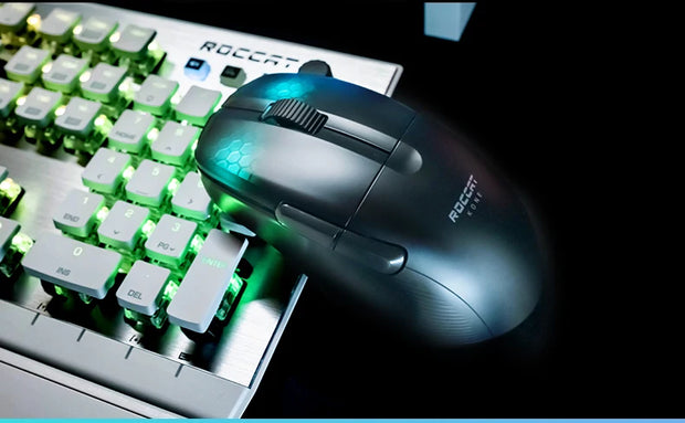 Original Roccat KONE PRO AIR Wireless Mouse RGB Light Low Delay Gaming Mouse Ergonomics FPS Pc Gamer Mouse Laptop Accessories