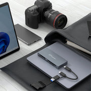 6 in 1 Type-C & USB A Multi Memory Card Reader USB3.2 Gen2 10Gbps Read 6 Cards Simultaneously with Cable PC Laptop Accessories