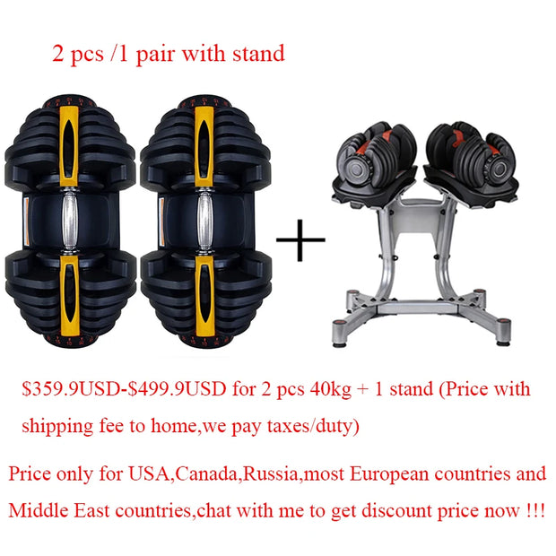 MIYAUP-Automatic Smart Dumbbell Set for Men, Cost-effective, Home Fitness Equipment, Adjust