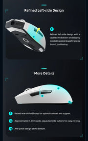 Thunderobot ML903 Mini NearLink Gaming Mouse Tri-Mode Bluetooth Wireless Mouse Charging Base For Pc Gamer Laptop Accessories