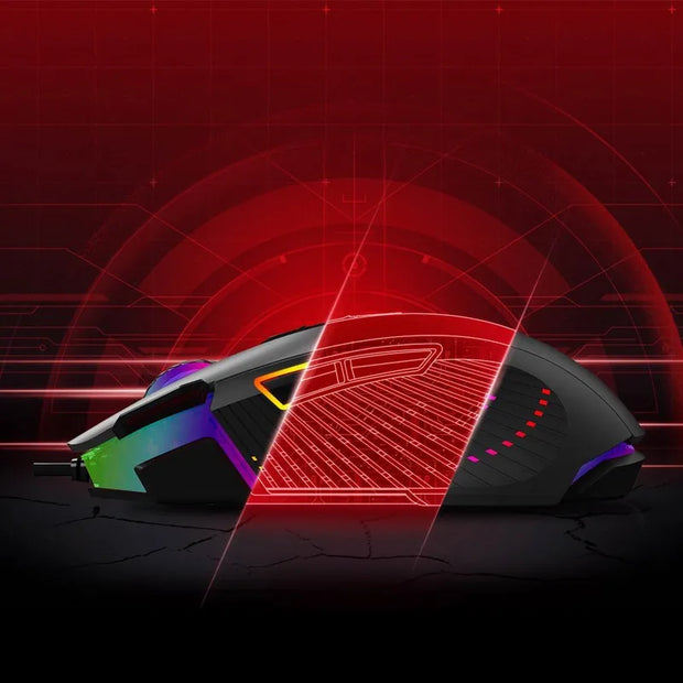Original J90s Gaming Mouse Low Delay Ergonomics RGB Light Wired Mouse FPS Pc Gamer Mouse Laptop Accessories Computer Office