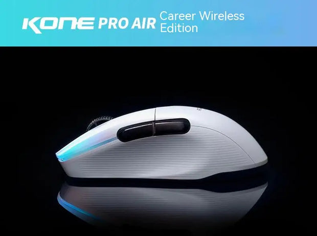 Original Roccat KONE PRO AIR Wireless Mouse RGB Light Low Delay Gaming Mouse Ergonomics FPS Pc Gamer Mouse Laptop Accessories