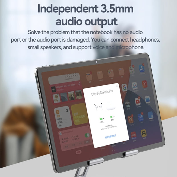 11-in-1 Hub Stand Type-C Dock Station 4K60Hz PD100W Rotary-Folding Holder Laptop Accessories Dropshipping