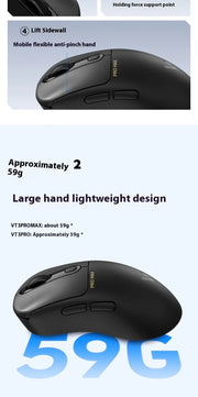 Rapoo Vt3pro Max Wireless Mouse Wired Dual Mode Paw3950 4k/8k Return Rate Ergonomics Lightweight Gaming Mice Laptop Accessories