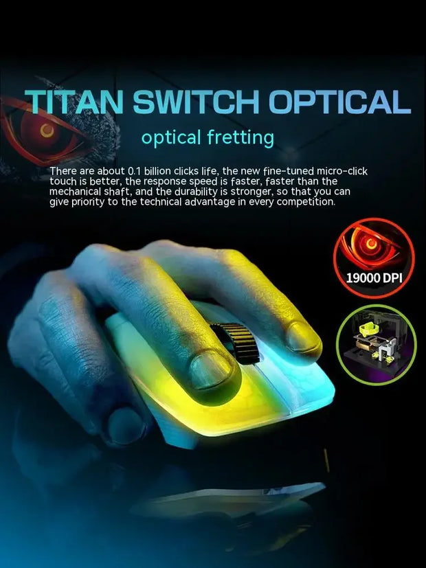 Original Roccat KONE PRO AIR Wireless Mouse RGB Light Low Delay Gaming Mouse Ergonomics FPS Pc Gamer Mouse Laptop Accessories