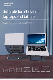 Laptop Stand Adjustable Aluminum Notebook Stand Compatible 10-17.3 Inch Laptop Portable Cooling Holder Accessories Laptop Holder