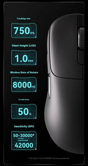 Ajazz Aj179apex Wireless Mouse Bluetooth 3Mode PAW3950 Sensor 8K with Magnetic Base E-sports Gaming Mouse PC Laptop Accessories