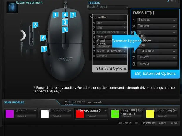 Original Roccat KONE PRO AIR Wireless Mouse RGB Light Low Delay Gaming Mouse Ergonomics FPS Pc Gamer Mouse Laptop Accessories