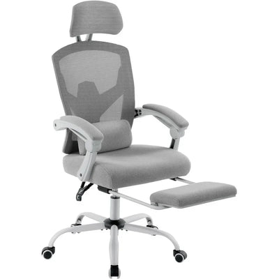 Office Computer Desk Chair, Gaming Chairs for Adults, High-Back Mesh Rolling Swivel Reclining Chairs with Wheels, Comfortable Lu
