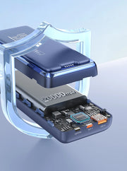 QOOVI 20000mAh Power Bank External Battery Capacity PD 45W Fast Charging Portable Charger Powerbank For Laptop iPhone Samsung