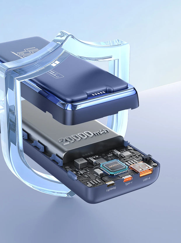 QOOVI 20000mAh Power Bank External Battery Capacity PD 45W Fast Charging Portable Charger Powerbank For Laptop iPhone Samsung