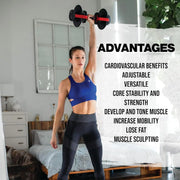 Dumbbells Set of 2 (52.5 lbs x 2) - Dumbbell Set for Men & Women, Full-Body Home Gym Workouts, Sturdy & Durable with Storage