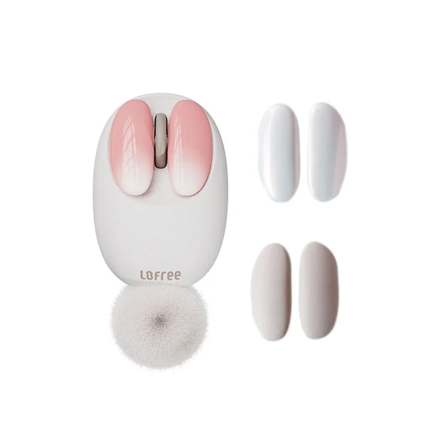 Lofree Small Flap Bluetooth Wireless Mouse Girl Air Mouse for Computer Mini Pc Game Mice Gaming Laptop Accessories Diy Deskto