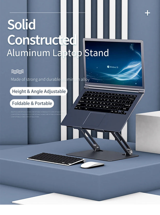 Laptop Stand Adjustable Aluminum Notebook Stand Compatible 10-17.3 Inch Laptop Portable Cooling Holder Accessories Laptop Holder
