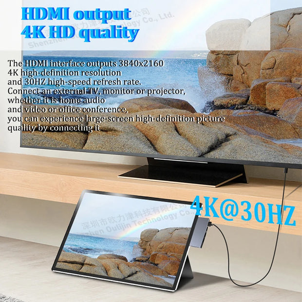 MST HUB USB Connect Dock 2x HDMI Mini DP 4K 60HZ for Microsoft Surface Pro Surface Book Surface Go Surface Laptop Accessories