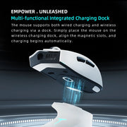 Thunderobot ML903 Mini NearLink Gaming Mouse Tri-Mode Bluetooth Wireless Mouse Charging Base For Pc Gamer Laptop Accessories