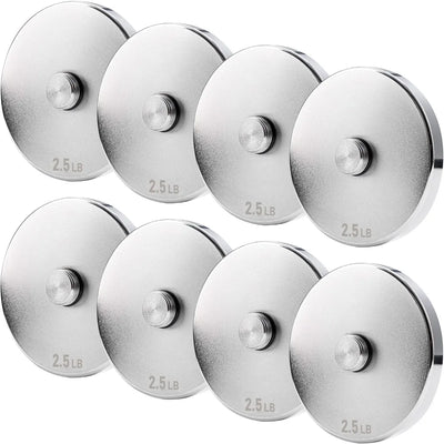 2.0 Upgraded Adjustable Steel Dumbbells Plates, Diameter 4.7 inches, Thickness 0.6 inches, Compatible